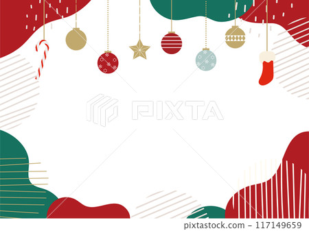 A simple and pop Christmas image frame 117149659