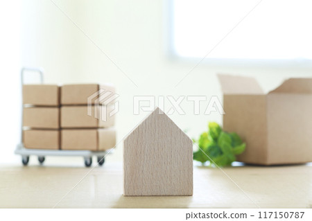 Moving and estimate images using house models and cardboard miniatures 117150787