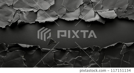 An intricate network of connected paper tears, forming an expansive mesh pattern An intricate network of connected paper tears, forming an expansive mesh pattern 117151134