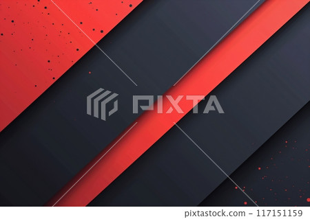 Vibrant red and black stripes with a diagonal gradient and textured effect 117151159