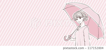 Parasol / Woman holding an umbrella Parasol / Woman holding an umbrella 117152804
