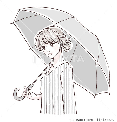 Parasol / Woman holding an umbrella Parasol / Woman holding an umbrella 117152829