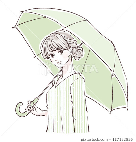 Parasol / Woman holding an umbrella Parasol / Woman holding an umbrella 117152836