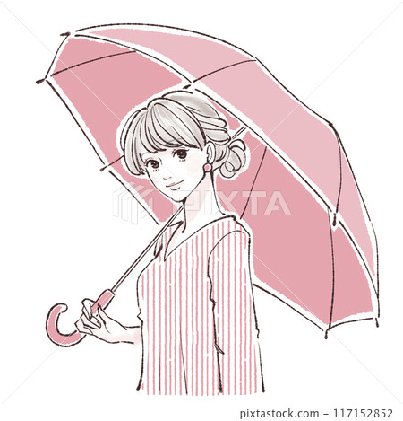 Parasol / Woman holding an umbrella 117152852