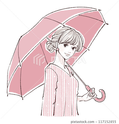 Parasol / Woman holding an umbrella 117152855
