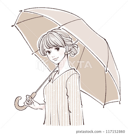 Parasol / Woman holding an umbrella Parasol / Woman holding an umbrella 117152860