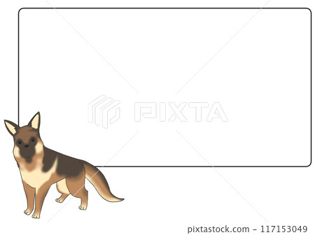 German Shepherd Border Background 117153049