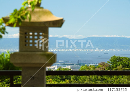 View of Osaka Bay from the grounds of Shinnoji Temple View of Osaka Bay from the grounds of Shinnoji Temple 117153735