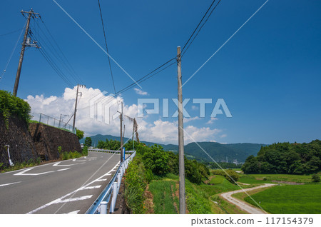 Rural scenery of Uchiyama, Summer scenery of Minamiashigara, Primitive Japanese scenery Rural scenery of Uchiyama, Summer scenery of Minamiashigara, Primitive Japanese scenery 117154379