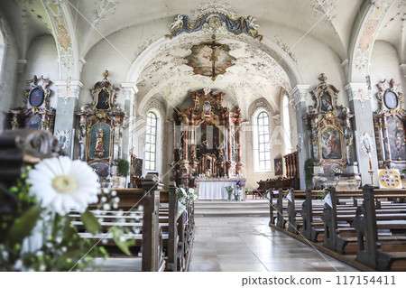 Parish church of Bregenz-St. Gallus in Bregenz, Austria on Lake Constance Parish church of Bregenz-St. Gallus in Bregenz, Austria on Lake Constance 117154411