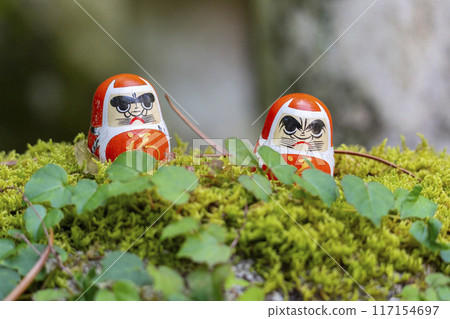 Daruma doll at Shojuin Temple in Kyoto 117154697