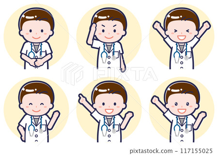 短袖男醫師姿勢套裝_01 短袖男醫師姿勢套裝_01 117155025