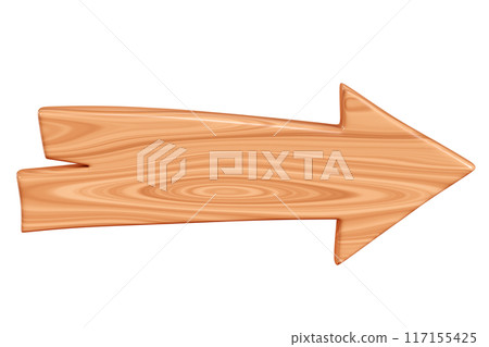 Wooden arrow plaque with cracks for text box. Cartoon 3d render illustration of signboard with brown wood texture. Vintage rustic timber plank, nameplate or board frame with fracture. Wooden arrow plaque with cracks for text box. Cartoon 3d render illustration of signboard with brown wood texture. Vintage rustic timber plank, nameplate or board frame with fracture. 117155425