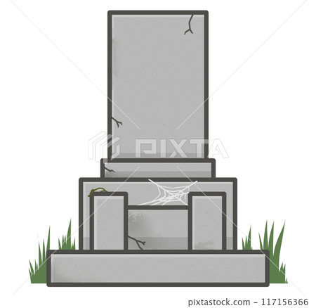 骯髒的墳墓插畫素材 117156366