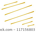 Yellow gold lines diagonal spaced on white background  117156803