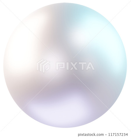 類似珍珠的圓形物體。 3D 渲染影像。 117157234