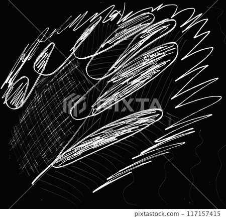 Vibrant Colorful Cursive Handwriting Scribbles on White Background for Creative Design Projects Vibrant Colorful Cursive Handwriting Scribbles on White Background for Creative Design Projects 117157415