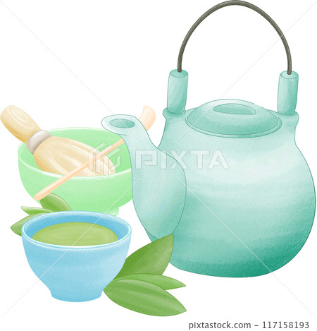 green tea making equipment 117158193