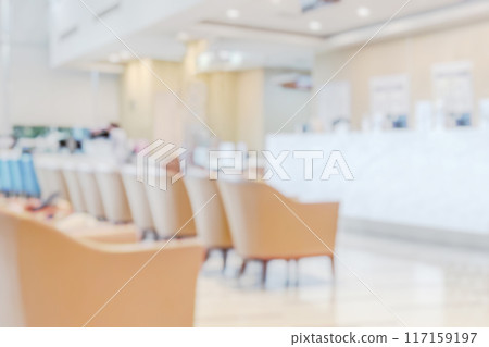 Abstract blur hospital clinic medical interior background 117159197