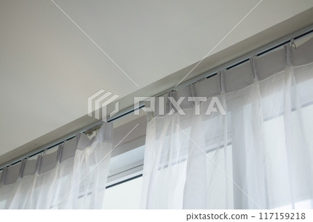 Curtain window interior decoration in living room Curtain window interior decoration in living room 117159218