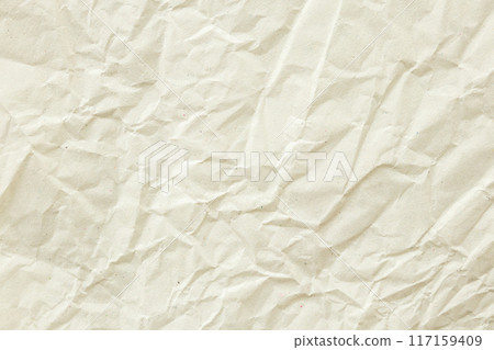 Abstract old white crumpled and creased recycle paper texture background 117159409