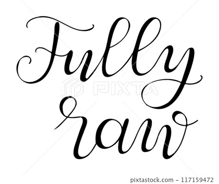 Calligraphy handwriting text Fully raw Calligraphy handwriting text Fully raw 117159472