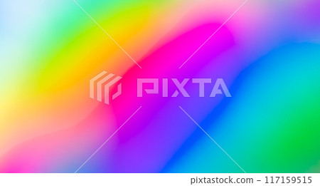 Abstract blur holographic rainbow foil iridescent background Abstract blur holographic rainbow foil iridescent background 117159515