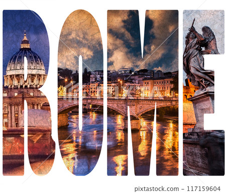 famous roman sights 117159604