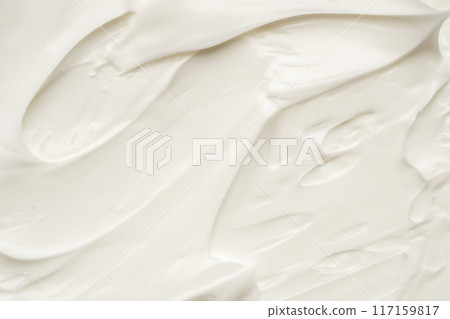 White lotion beauty skincare cream texture cosmetic product background White lotion beauty skincare cream texture cosmetic product background 117159817