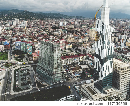 Aerial view on Batumi city, Georgia 117159866