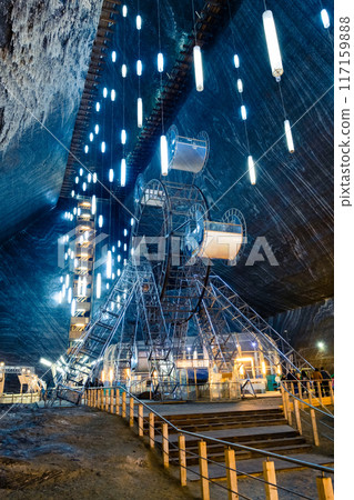 Salt mine in Romania Salt mine in Romania 117159888