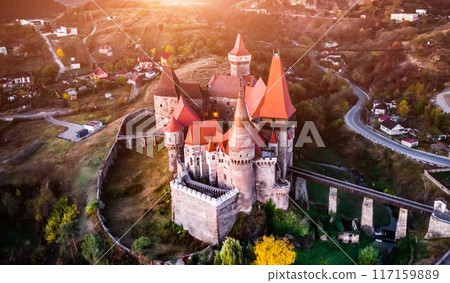 Scenic view of Corvin Castle Scenic view of Corvin Castle 117159889