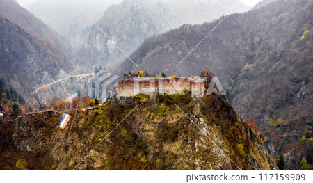 Ruined Poenari Castle Ruined Poenari Castle 117159909