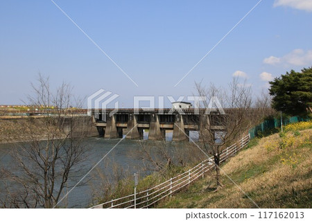 茨城縣猿島郡五華町江戶川關宿水閘 茨城縣猿島郡五華町江戶川關宿水閘 117162013