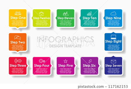 Infographic design template with place for your data. Vector illustration. 117162153