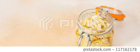 Cabbage fermentation, sauerkraut 117162178