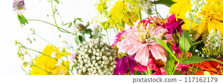 Summer bouquet of seasonal flowers 117162179