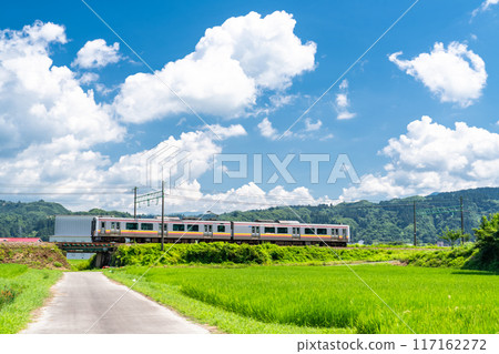 【新潟縣】夏日寧靜的鄉村風景 117162272