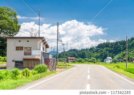 Fukushima Prefecture: A peaceful rural summer scene Fukushima Prefecture: A peaceful rural summer scene 117162285