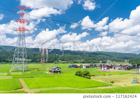 <Niigata Prefecture> A peaceful rural summer scene <Niigata Prefecture> A peaceful rural summer scene 117162424