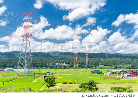 <Niigata Prefecture> A peaceful rural summer scene <Niigata Prefecture> A peaceful rural summer scene 117162429