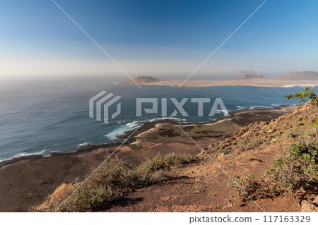 The coast near the town of Haria on the island of Lanzarote, Canary Islands 117163329