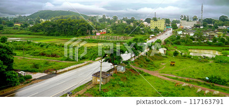 Arial View of Mountain Valley of Daringbadi from Hotel Top 117163791