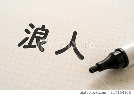 筆記本和記號筆，上面寫著 Ronin 117164106