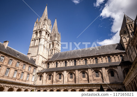 Men's abbey, Caen, normandy, France, exteriors Men's abbey, Caen, normandy, France, exteriors 117165021