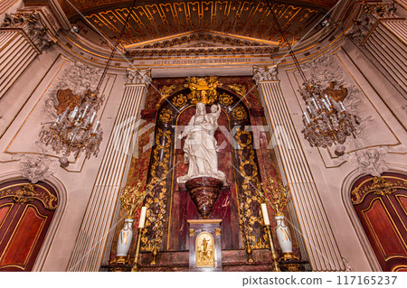 interiors of Saint Louis en l'ile church, Paris, France interiors of Saint Louis en l'ile church, Paris, France 117165237