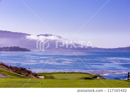 Pebble Beach golf course, Monterey, California, usa Pebble Beach golf course, Monterey, California, usa 117165482