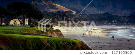 Pebble Beach golf course, Monterey, California, usa Pebble Beach golf course, Monterey, California, usa 117165500