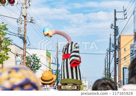 A mechanical doll with a stretchable neck, the Onyudo of the Daiyokkaichi Festival (Yokkaichi City, Mie Prefecture) 117165929