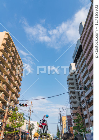 脖子可伸縮的卡拉庫裡人偶 四日市祭的御湯堂（三重縣四日市市） 117165932